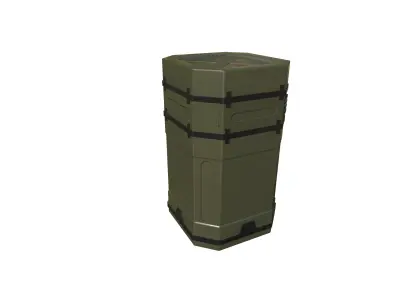 Sci-fi container Free low-poly 3D model