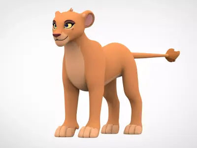Zuri Lioness 3D model