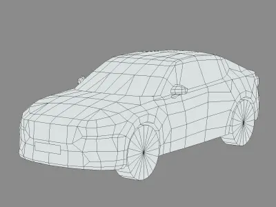 Polestar 2 2023 Low-poly 3D model