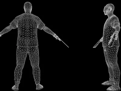 Psycho02 psycho - unreal engine Low-poly 3D model