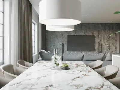 3D Model of Modern Apartment Interior Design 3D model
