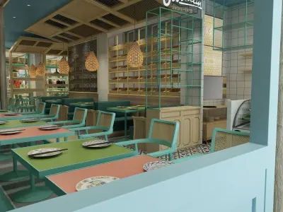Restaurant 1 3D model