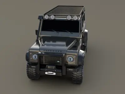 3D Land Rover Defender 110 Custom 3D model