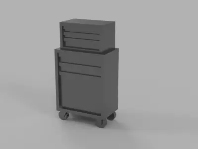 Tool Cabinet - Car Garage scale 1-43 - Diorama Garage - 3d print 3D print model