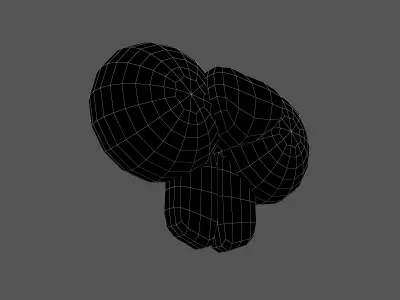 Rabbit Nose v1 004 Low-poly 3D model