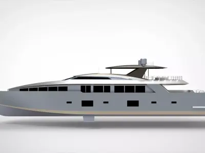 Luxury Yacht IV 3D model