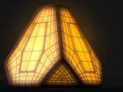 Sci-fi Pyramid - Lantern 3D model