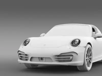 Porsche 911 Targa 4s 2014 3D model