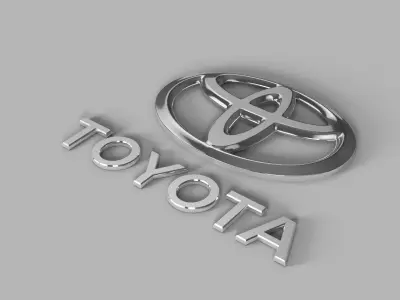 Toyota logo  3D model