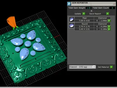 BYZANTINE SQUARE PENDANT 3D PRINTABLE MODEL 3D print model