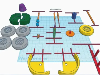 Machine gun car from Tintin Blue Lotus 3D print model