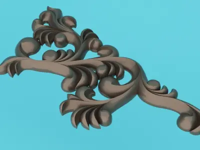 Carving 3D model MOLDING  Low-poly 3D model