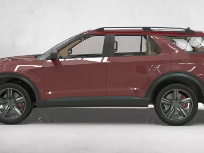 Lowpoly SUV 2020  3D model