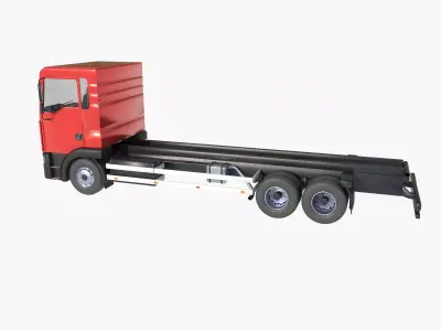 3-axle truck 3D model