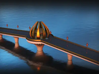 Fantasy Bridge 3D model