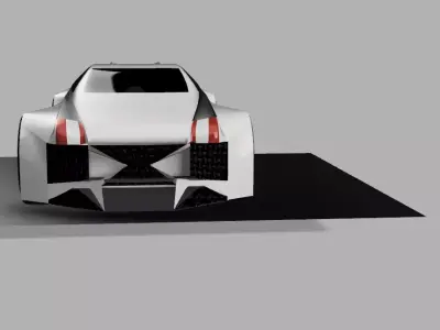 Aegon futuristic car 3D model
