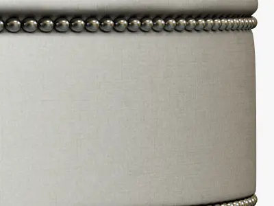 George Smith Round Buttoned Pouffe 3D model