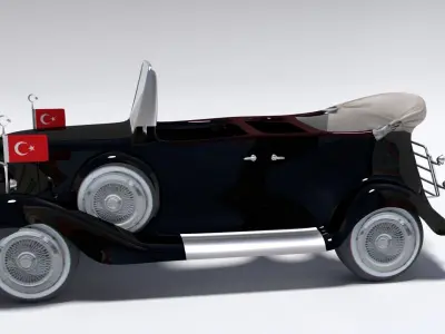 Ataturk Car Low-poly 3D model
