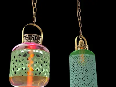 Chinese palace lantern  3D model