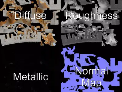 Medieval Stone Tower model pack Low-poly 3D model