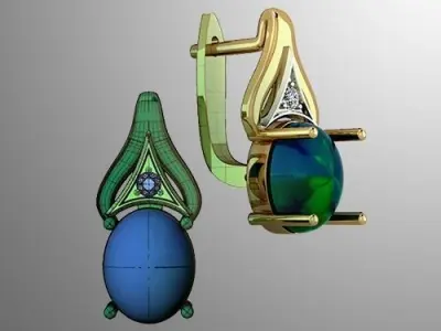 Earrings  dp 1 3D print model