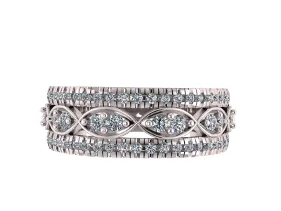 MODERN LUXURY RING 3D PRINTABLE MODEL 3D print model