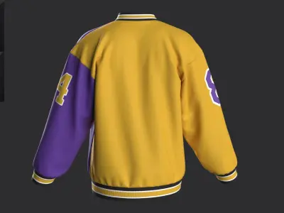 New concern Marvelous Clo3D Bomber Lakers 3D model