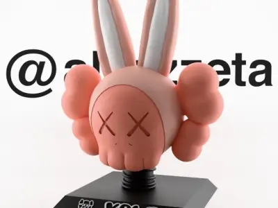 Kaws Bust Accomplice Rabbit Bunny for Print 3D print model