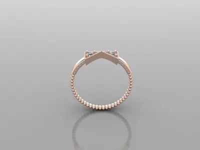 Solitaire Ring Version 1 SR41 3D model