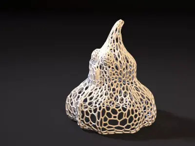 Ghost halloween Voronoi 3D print model