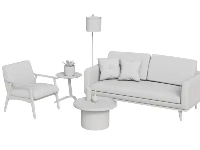 livingroom set vol2 3D model