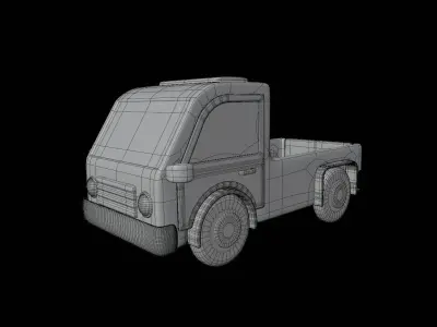 Pickup Van 3D model by slabdsgn