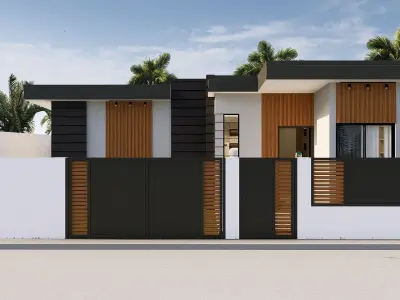 Simple House Design 3D model