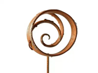 Ornamental Spiral Metalwork Model Pack Low-poly 3D model