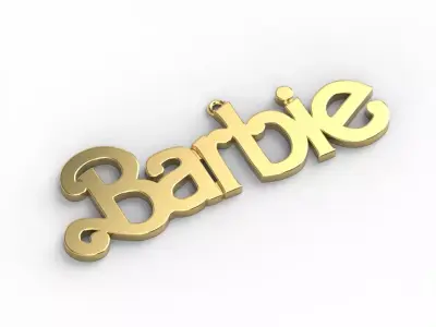230729 Pendant Barbie 3D print model necklace 3D print model