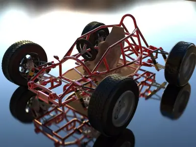 Go kart 3D print model