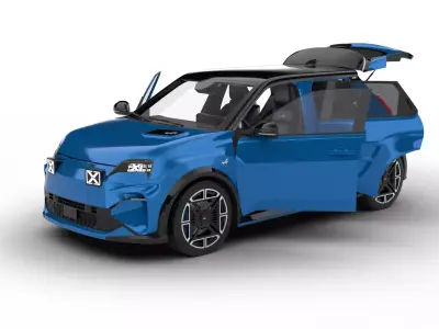 Alpine A290 GT 2025 HQ 3d model 3D model