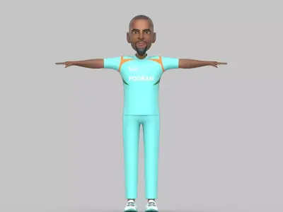 Nicholas pooran 3D model