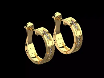 Cartier Earrings N234 3D print model