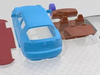 Nissan Juke 2011 Printable Car  3D print model