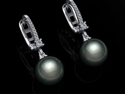 Mikimoto Earrings  3D print model