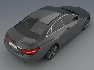 Mercedes Benz E coupe 2010 3D model