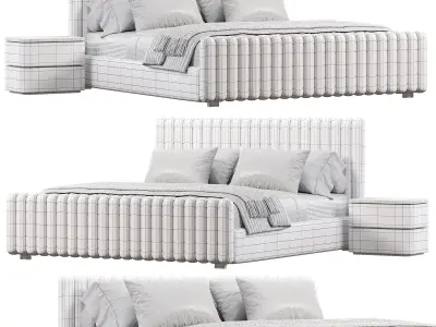 King Bed 3D model