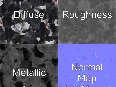 Black Crested Gibbon 3D Model with Detailed Fur Low-poly 3D model