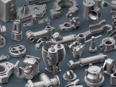 Hard Surface Mechanical Kitbash Quad Topology Volume 2 3D model