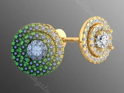 Earrings iz1 3D print model