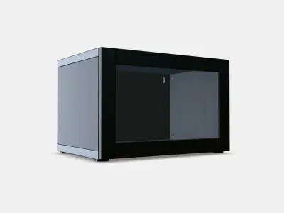 BESTA Shelf unit with glass door 19 3D model