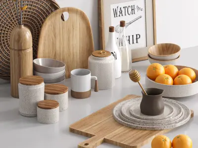 kitchen accessories 003 3D model