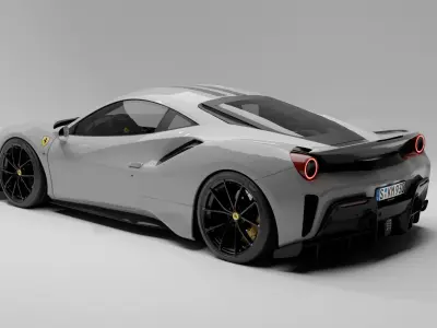 Ferrari 488 Pista 3D model
