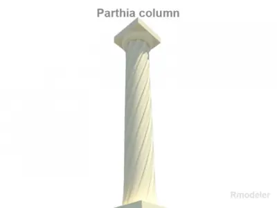 Parthia column 3D model